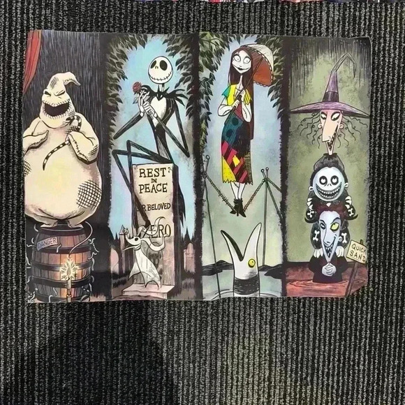 The Nightmare Before Christmas Lot of 2 Disney Halloween Party Banner Decoration - Picture 2 of 6